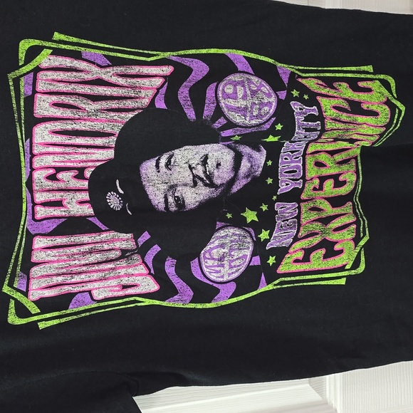 NWOT Jimi Hendrix Graphic New York Experience Short Sleeve Tshirt Black SZ Small - Picture 7 of 13